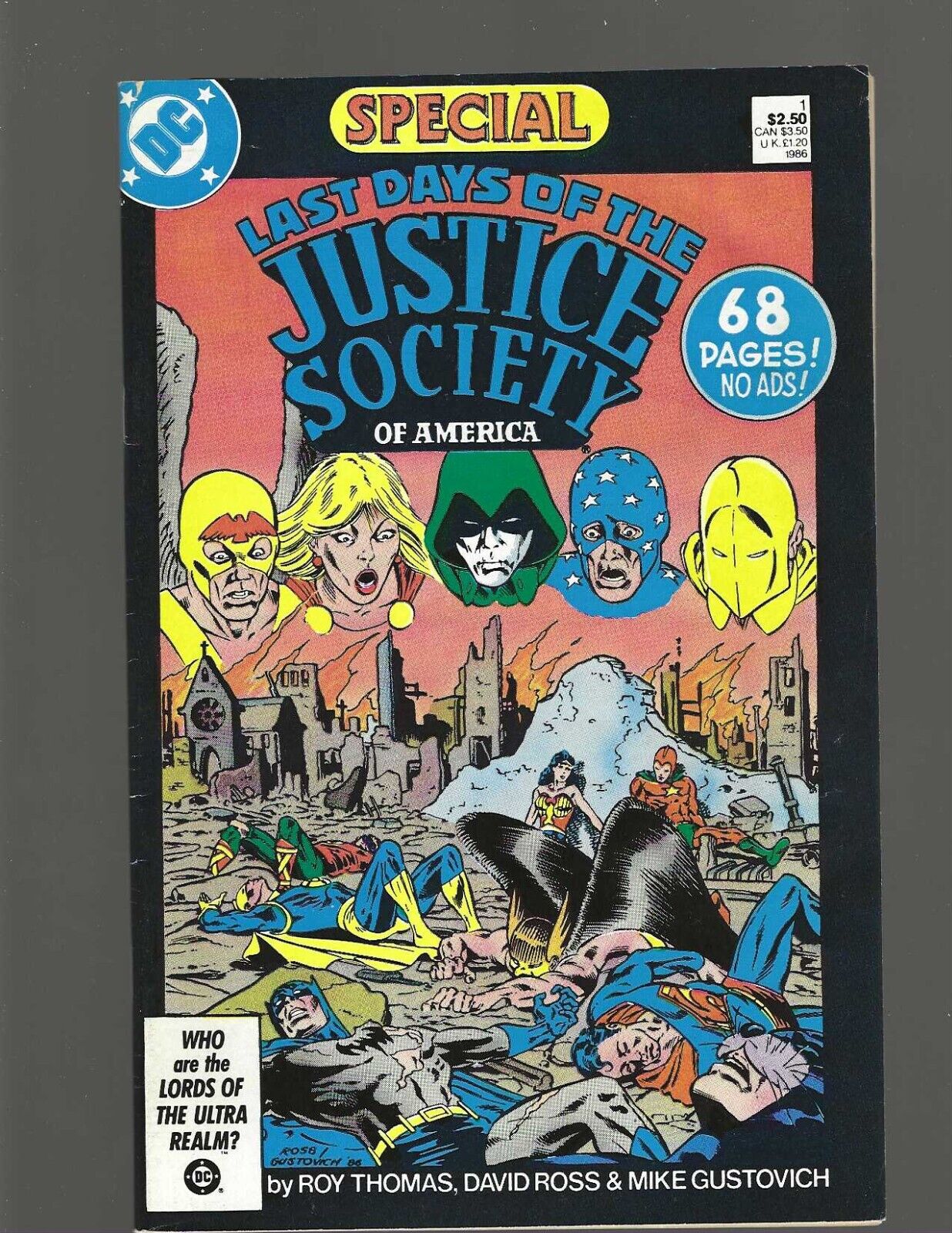 Justice Society of America Special #1 (DC, 1986) VF 8.0, Direct Edition