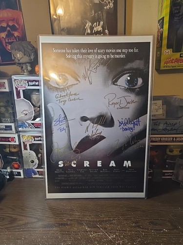 SCREAM SIGNED CAST POSTER 8 SIGS ULRICH LILLARD CAMPBELL - Picture 6 of 13