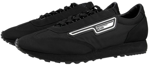 Authentic Prada Gabardine Bicol High Top Sneakers (Black  display picture 1