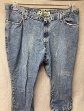 VTG 90's Size 20w Zena Women's Denim High Waist Mom Jeans Split Hem 100 Cotton