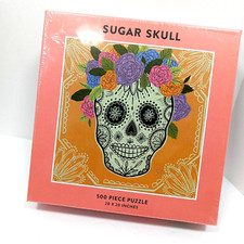 SUGAR SKULL 500 Piece Jigsaw Puzzle Day of the Dead Halloween 20x20 New