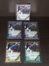 2019 Bowman Chrome Reggie Lawson Auto, Gold,Gr,Blue,Purple, &Speckled Padres 