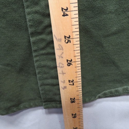 Camisa de franela gamuza verde vintage Alaska 1959 Wilderness Gear para hombre grande - Imagen 8 de 8