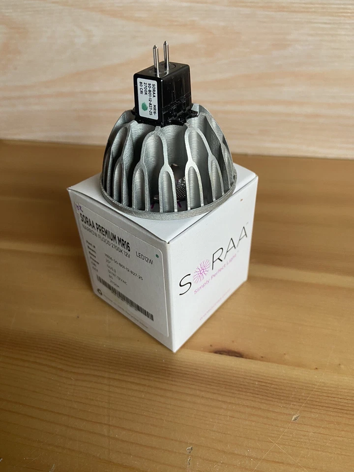 SORAA PREMIUM MR16 12.1 W LED 25° Narrow Flood 2700K Bulb CRI 80 - Image 3 of 4