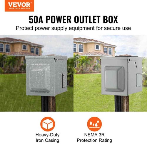 VEVOR RV Steckdosendose Innen/Außen 50 Amp 125 Volt/250 Volt Steckdose - Bild 2 von 9