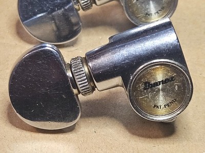 Ibanez Japan Pat Pend Kidney Bean Vintage 1970s guitar tuner head GBE Treb side