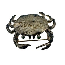 Sterling Silver Coastal Brutalist Detailed Cr...
