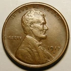 1917 S Lincoln Wheat Cent Penny VF-EF  Actual Coin Pictured