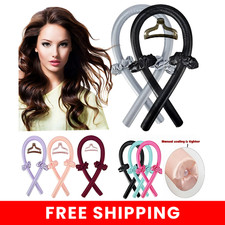 Heatless Hair Curlers Satin Curling Rod Headband No Heat Silk Curls Lazy Hair