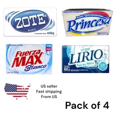 Mixto Pack 4 Jabónes de Barra para Lavar 🧼/ Bundle of 4 Laundry Soap Bar Mix 🧼