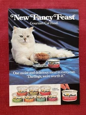 Fancy Feast Vintage 1983 Print Ad Gourmet Cat Food Darling’s Advertisement