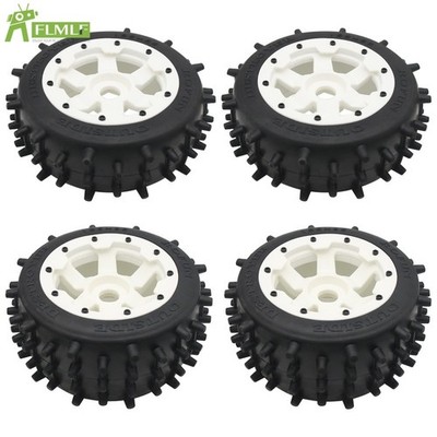 FLMLF Front and Rear Tyres 4PCS FOR 1/5 RC CAR baja HPI 5B 5T 5SC TIRE PAETS