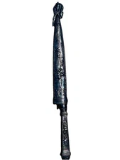 VINTAGE GAUCHO KNIFE ENGRAVED COWBOY THEME SHEATH and BLADE