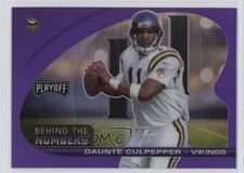 2021 Panini Playoff Behind The Numbers Purple Prizm Daunte Culpepper 2g0