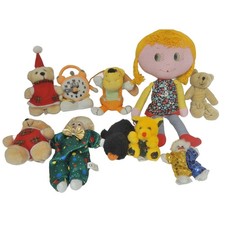 LOT DE 10 POUPEES PELUCHES ASSORTIES