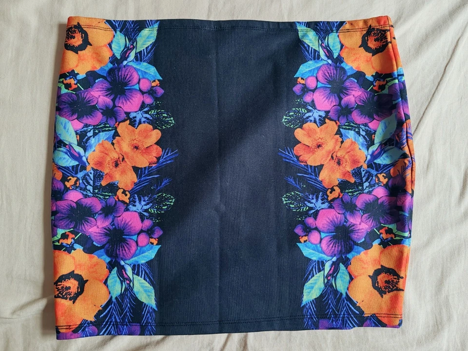 Mini-jupe moulante noir A Fleur taille XL - Photo 3/4