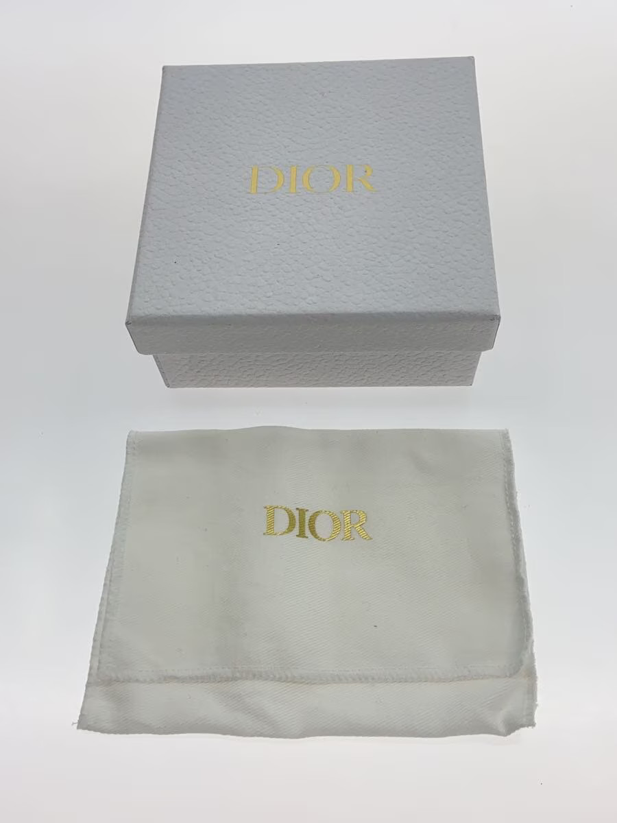 Christian Dior Leather Card Case Black Women's Caro Freesia thumbnail 6