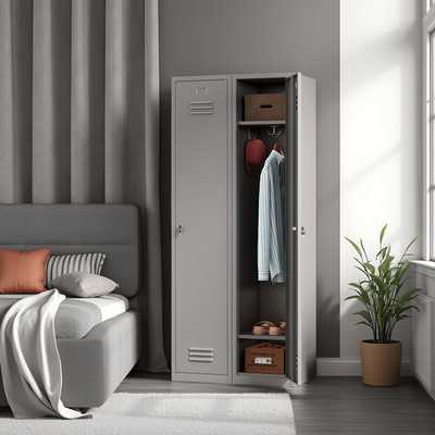 Metal Employee Lockers Metal Storage Cabinet Locker Home Storage Wardrobe 71''H