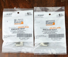  2 Schluter Systems E90/AHK1S/AT Satin Nickel Anodized Aluminum Outside Corner