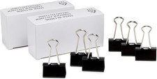 Sturdy Binder Clips, Office Supplies, Medium 1.25 Inches, Document Organizing, S