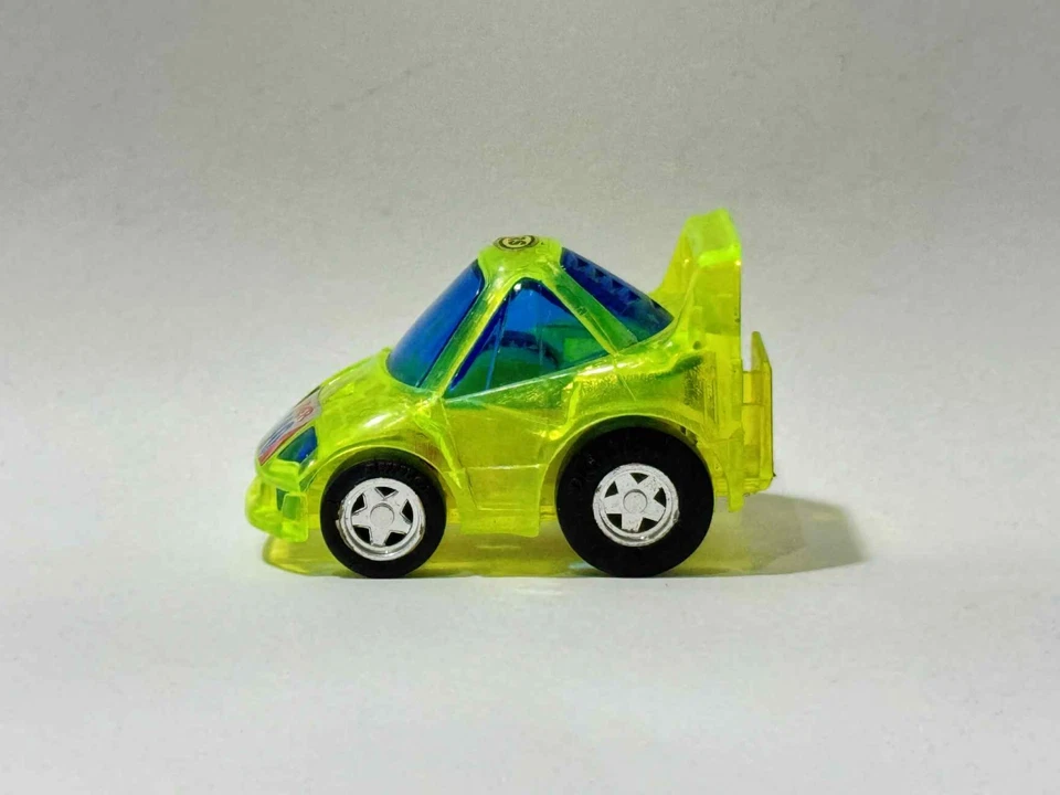 Choro Q Ferrari Super F-40 Amarillo Verde Transparente No. 037 Hecho en Japón Takara HG Foto 2 de 4