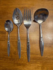 Vintage 1881 Rogers Stal nierdzewna Flatware Serwowanie Hostessa Zestaw 4 sztuki (6624)