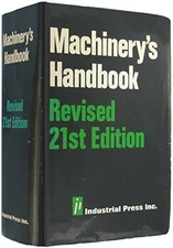 MACHINERY'S HANDBOOK, 21ST EDITION By Erik Oberg & Franklin D. Jones - Hardcover
