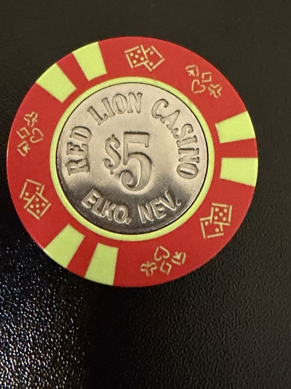 $5 Red Lion Elko Nevada Casino Chip
