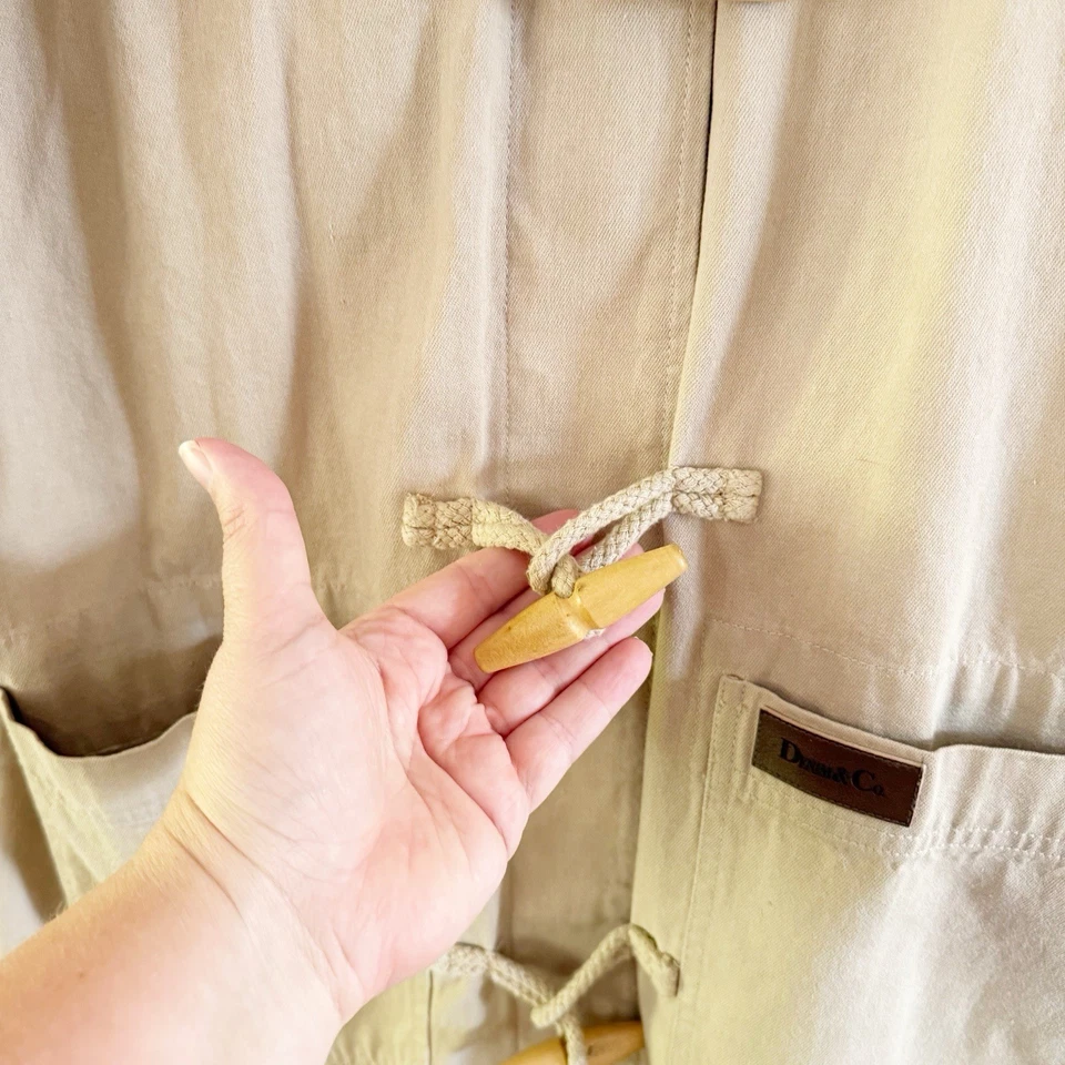 Abrigo de mujer Denim&Co de lona de algodón forrado de lana grande Southwestern Country Foto 3 de 4