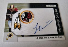2011 ROOKIES STARS AUTO AUTOGRAPH JERSEY LEONARD HANKERSON ROOKIE CARD #271/299. rookie card picture
