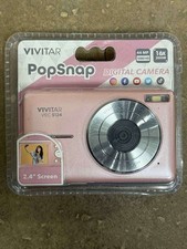 Vivitar PopSnap Digital Camera 44MP 1080HD 16x Zoom Pink 2.4in Screen open box