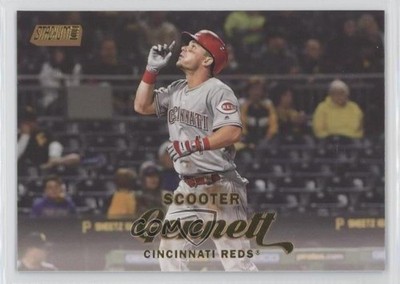 2017 Topps Stadium Club Gold Foil Scooter Gennett #132 y2b