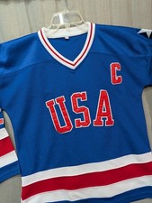 Miracle On Ice Team USA 1980 Winter Olympics Mike Eruzione S Hockey Jersey Repro