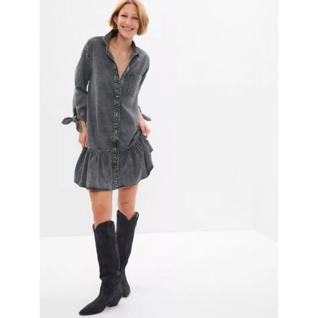 grey dress shirt mens Grey Cotton Satin Dress – Ludus Agender Label