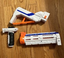 NERF Elite Barrel, Stock, Grip White N-Strike Accessory Attachment Parts