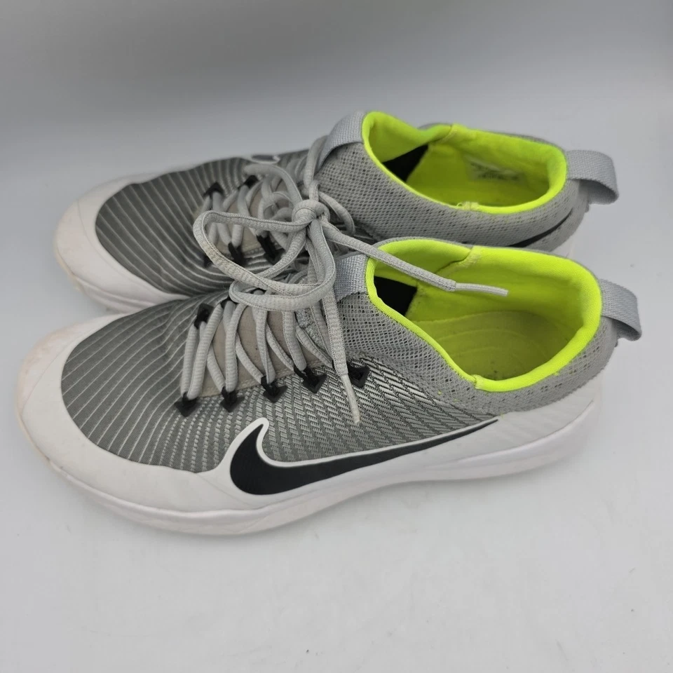 Туфли для гольфа мужские Nike размер США 12 Turf 835421-001 FI Premiere белые металлик серые  - Изображение 2 из 4