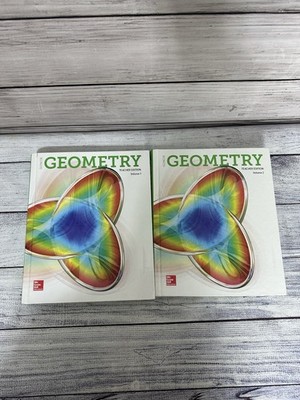 Glencoe Geometry Teacher Edition Volume 1 & 2 McGraw Hill Education Book Set