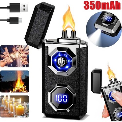 Elektro Lichtbogen Arc Sturm Feuerzeug USB Aufladbar Plasma Lighter Geschenk