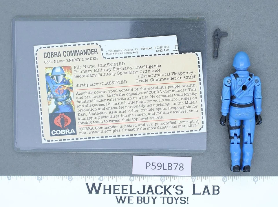 Tarjeta trasera Cobra Commander MICKEY RED V1 Completa G.I. Hasbro Joe 1982 vintage Foto 2 de 2