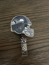 NFL Seattle Seahawks Retractable Badge Reel, Pick The Back, ID Holder