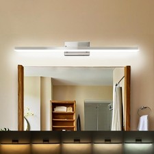36 Inch LED Bathroom Vanity Light, Brushed Nickel  Dimmable 5CCT Color Chang...