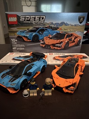 LEGO SPEED CHAMPIONS: Lamborghini Revuelto And Huracan STO (77238) Used Complete