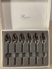 Ricci Argentieri - BAMBÚ - Juego de 6 cucharas de pomelo NUEVO