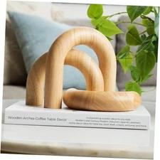 3-Piece Natural Arches Home Decor Set – Aesthetic Shelf Natural 3pc Set Arches
