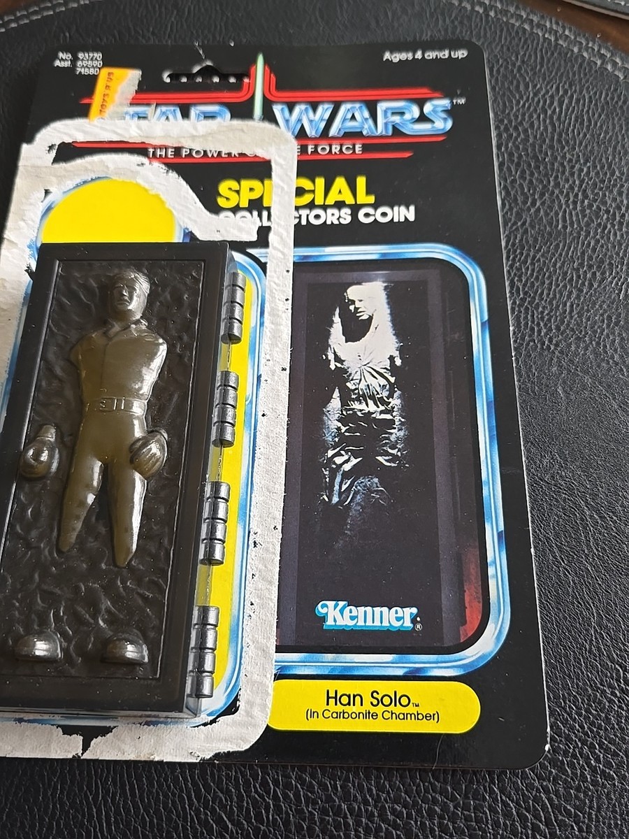 Han Solo Carbonite POTF VTG Kenner Star Wars Original 1984 LAST 17
