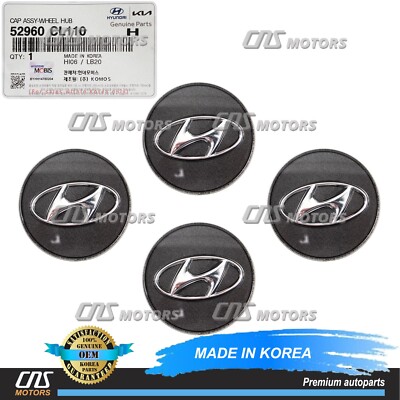  GENUINE  Wheel Center Hub Cap 4pcs for 2021-2023 Hyundai Santa Fe 52960CL110
