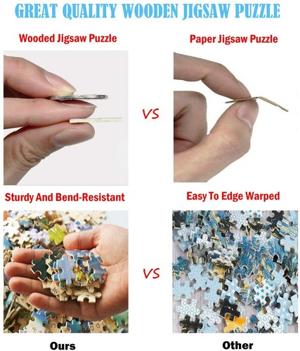 Jigsaw Puzzle 1000 Pieces | Large Puzzle Size 27.5x19.5 inch | Almond Branches - Picture 5 of 5
