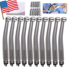 10 PCS Dental High Speed Handpiece Push Button Turbine 4 Hole NSK Pana Max Style