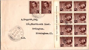 1941 Grenada Caribbean Island Cover To England Birmingham Erdington