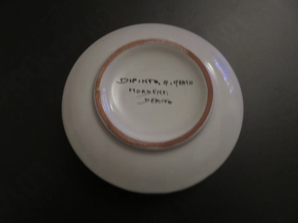 Bougeoir Chandelier Céramique Capsule Deruta Round Peinte à la Main - Photo 4/4